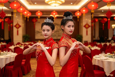 华纳万宝路公司红色礼仪庆典现场